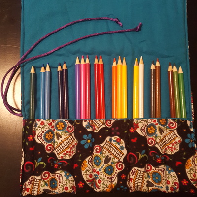 Small art roll - sugar skulls