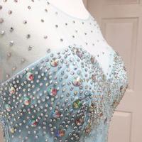 Sky Blue Beading Homecoming Dresses,Sexy Party Dress,Charming Homecoming Dress,Graduation Dress,Homecoming Dress,Short Prom Dress D23 - Thumbnail 2