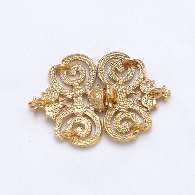 Vintage style rhinestone crystal wedding gold sweater hook and eye clasp