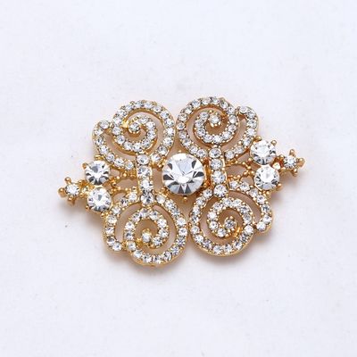 Vintage Style Rhinestone Crystal Wedding Gold Sweater Hook And Eye Clasp