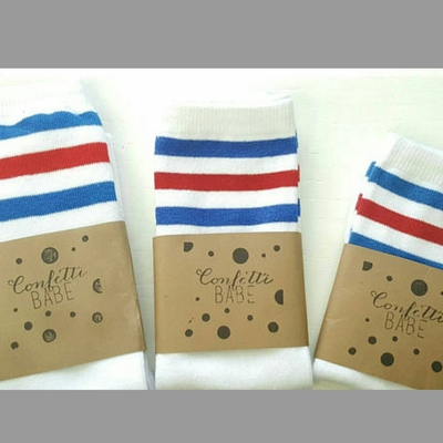 Knee high socks - stripe knee high socks - baby, toddler, children knee high socks