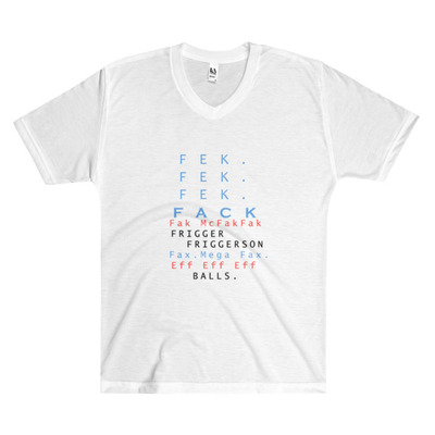 This Effin Mens V Neck Shirt by Michael David