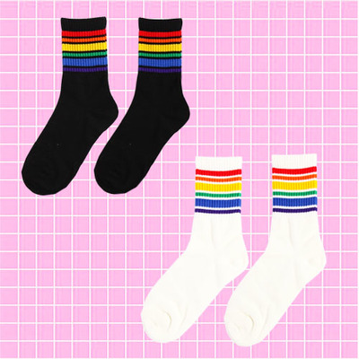 RAINBOW STRIPE SOCKS 
