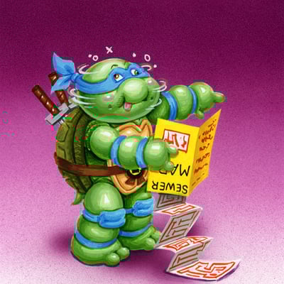 Lost leo / direction les final art - mutagen canister kids series 1 2017