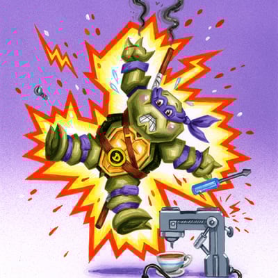 Doomed donnie / shel shocked final art - mutagen canister kids series 1 2017