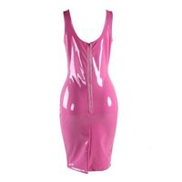 Pink Leather Dress - Thumbnail 1