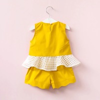 Darla Scalloped Shorts and Peplum Top Set - Thumbnail 1