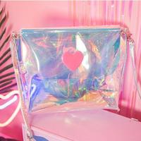 Punk Hologram Heart Bag - Thumbnail 1