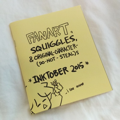 [zine] Fanart, Squiggles, & Original-Character-(Do-Not-Steal)s: Inktober 2015