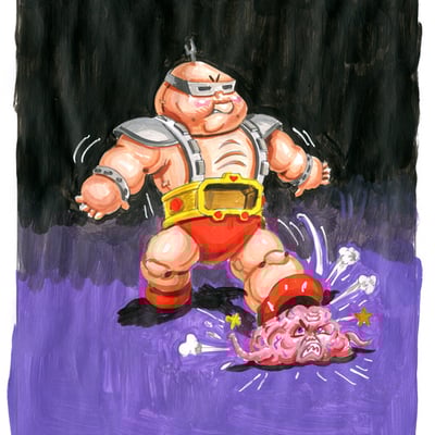 Andy droid / hugh trom color rough - mutagen canister kids series 1 2017