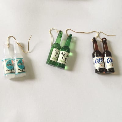 Liquor bottle dangle earrings