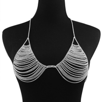 Chic Exotic Sexy Crystal Bust Chain Bikini Body Jewelry - Thumbnail 1