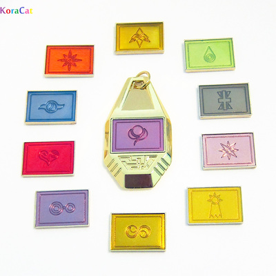 Digimon: tag with 11 removable crests (complete set including kindness, miracles, destiny)
