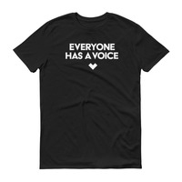 Voiceless T-Shirt Black & White - Thumbnail 1