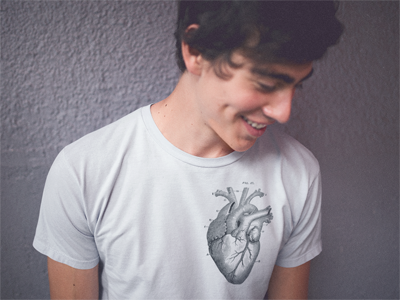 Anatomical Heart Printed T-shirt