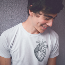 Anatomical Heart Printed T-shirt