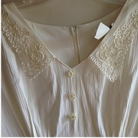 Cream collar dress - Thumbnail 1
