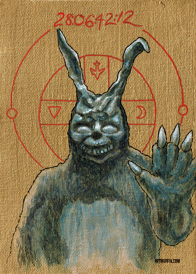 Religious Horror Icon-Frank from Donnie Darko-5"x7" Print