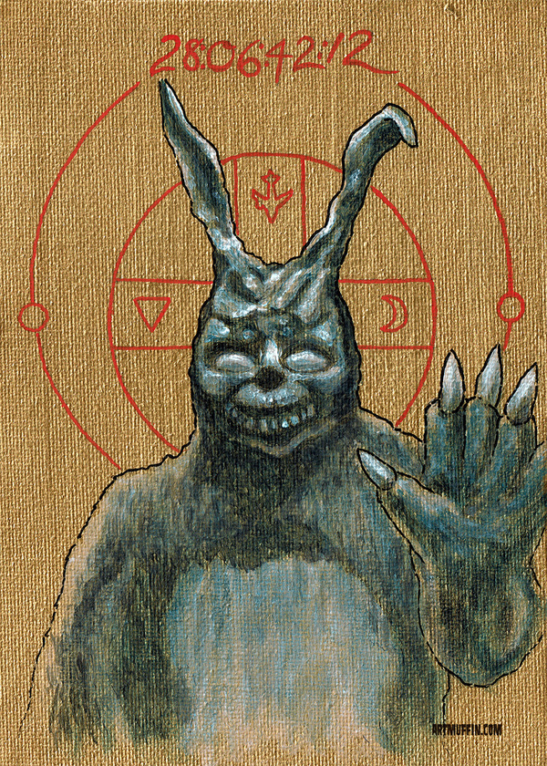 Religious Horror Icon-Frank from Donnie Darko-5"x7" Print