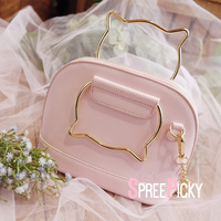 Black/White/Pink Harajuku Cat Handles Bag SP179501 - Thumbnail 2