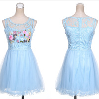 BM20 frozen frever inspired dress - Thumbnail 4