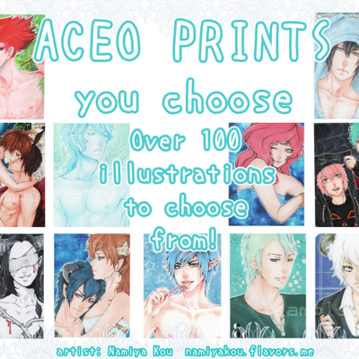 Choose any one aceo print