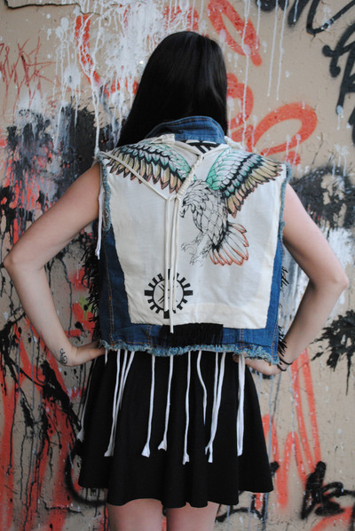 Fly like an Eagle Fringe Vest