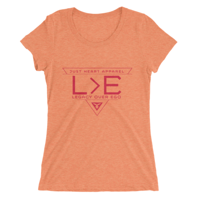 Legacy over ego ladies orange triblend shirt - Thumbnail 5