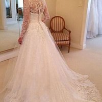 Charming Lace wedding dress, lace wedding dress, cheap wedding dress, cheap wedding gown, bridal wedding dress,W12 - Thumbnail 1