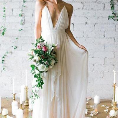 Beach sexy charming wedding dress,wedding dress, cheap wedding dress, cheap wedding gown, bridal wedding dress,w15