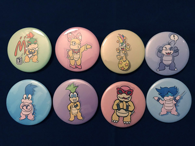 Koopa kids kooplings button set