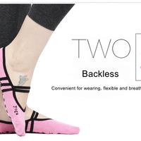 2017 New Item! Ballet Inspired Anti Slip Non-Skid Yoga Pilates Gym/Backless Massage Dance Socks - Thumbnail 4