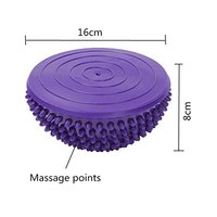 2 Pcs 16cm Half Round Yoga Balance Spiky Massager Ball Stepping Stone Foot Sole Trigger Point Hemisphere  - Thumbnail 3