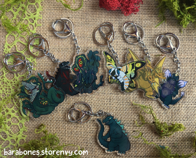 Godzilla Charms