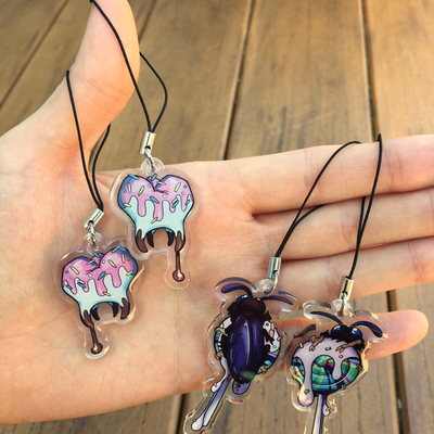 Sweet tooth and lollipop bug charms