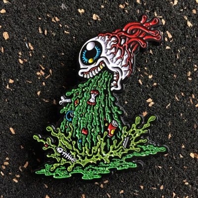 Barfing eye pin (soft enamel) limited numbered edition