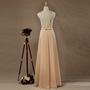 A-line Strapless Short Chiffon Bridesmaid Dress, Knee Length Chiffon Dress-3
