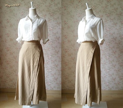 Loose Khaki Pants Wide Leg Linen Pants One Size Women Pants Wrap Pants Wide Leg Trousers Palazzo Pants