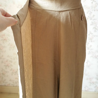 Loose Khaki Pants Wide Leg Linen Pants One Size Women Pants Wrap Pants Wide Leg Trousers Palazzo Pants - Thumbnail 4