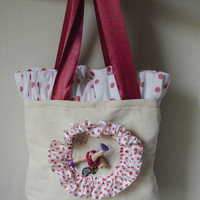 Cult party-kei "Alice has lost his head" reversible bag+brooch kit - Thumbnail 1