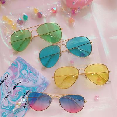 Vintage Gradient Aviator Sunglasses