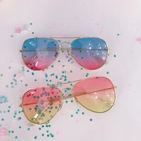 Vintage Gradient Aviator Sunglasses - Thumbnail 1