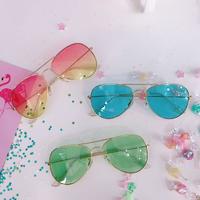 Vintage Gradient Aviator Sunglasses - Thumbnail 2