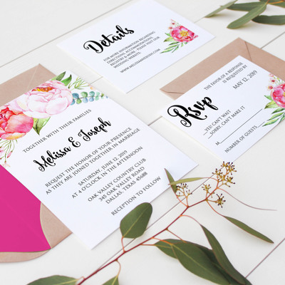 Wedding invitation suite