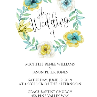 Wedding invitation suite