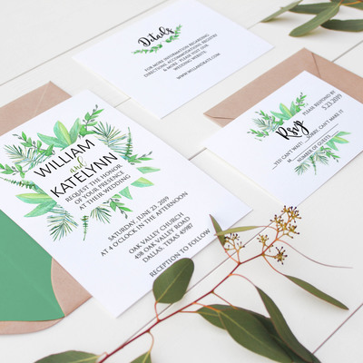 Wedding invitation suite