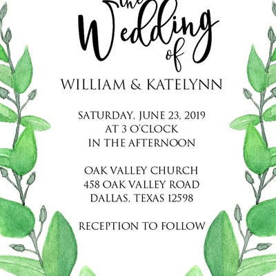 Wedding invitation suite