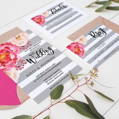 Wedding invitation suite