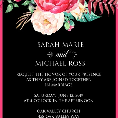 Wedding invitation suite