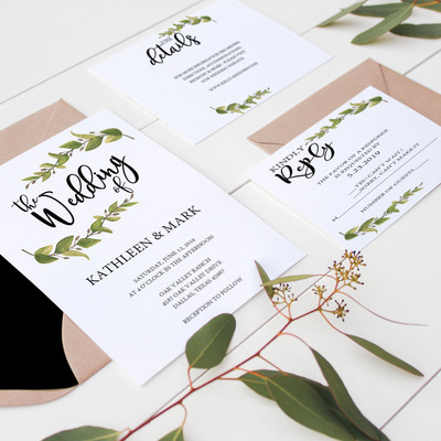 Wedding invitation suite
